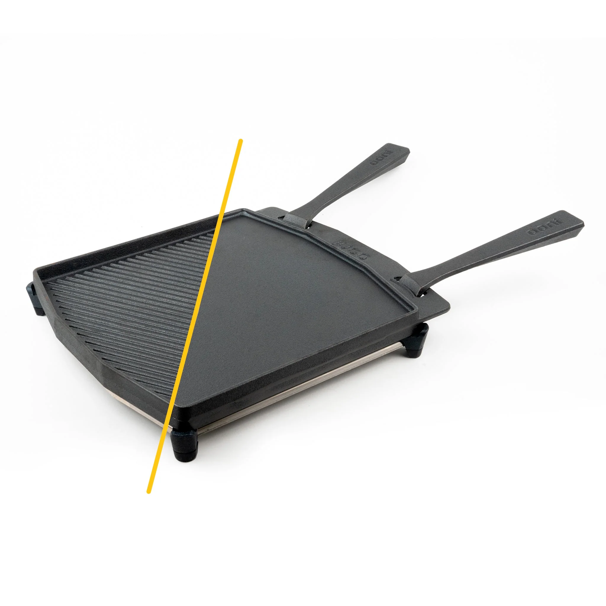 Ooni Dual-Sided Grizzler Plate and Cast Iron Skillet Pan Bundle - Image 5